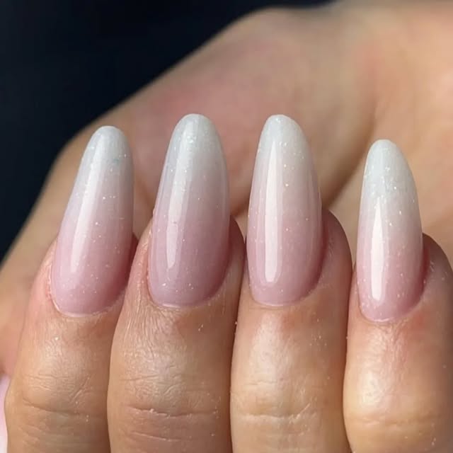 Ombré rosa e branco